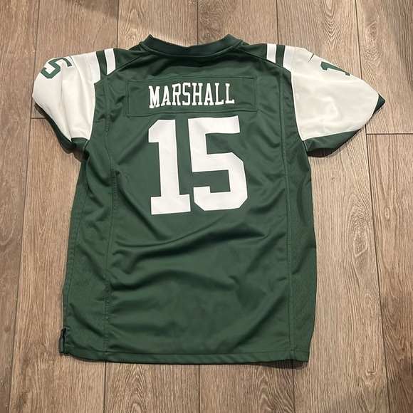 Kids BRANDON MARSHALL New York Jets Green YOUTH On-Field Nike Jersey - Picture 2 of 2